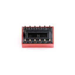 5Pcs 2.54mm Red Flat Dial Toggle Coding Switch Touch ON/Off DIP DS 1-10P DS-4P DS-08P DS-10P DS-6P DS-2P(7P)