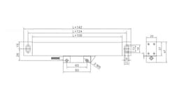 0.005mm Linear Ruler TTL-50 100 150 200 250 300 350 400mm 20x28mm Small Linear Encoder Grating Ruler Sensor(50mm Travel)