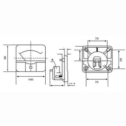 44l1 AC Frequency Meter 45-55Hz 100V 110V 220V 380V Pointer 50Hz 80x100mm Voltmeter Measuring Line 1Pcs(AC45-55Hz 220V)