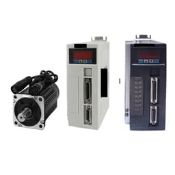 Servo Motor 80ST-M04025 220V 1000W AC Servo Motor 4N.m 2500RPM 1KW Single-Phase AC Drive Permanent Magnet AASD-20A Matched Driver.(White Without