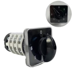 6 Position 0-6 YMZ12-20/4 Rotary Changeover Cam Switch 20A 690V 4 Section