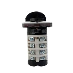 6 Position 0-6 YMZ12-20/4 Rotary Changeover Cam Switch 20A 690V 4 Section