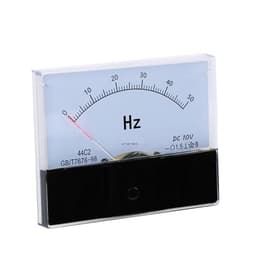 44C2 Hz DC Frequency Meter 0-50Hz Input 0-10V Analog Panel Pointer Type 44C2-HZ Mechanical 1Pcs