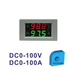 LED DC Ammeter Voltmeter Digital DC 0-100A CT Current Meter Tester DC Digital Ammeter Current Transformer Sensor