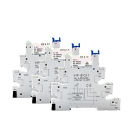 1PCS Relay 5V 12V 24V DIN Rail Slim Module HF41F 6A 250VAC 30VDC