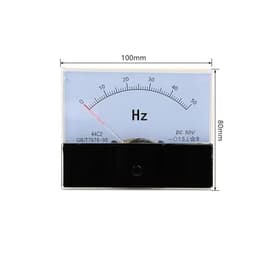 44C2 Hz DC Frequency Meter 0-50Hz Input 0-10V Analog Panel Pointer Type 44C2-HZ Mechanical 1Pcs