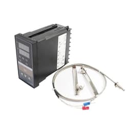 Dual Digital PID Temperature Controller REX-C400 with Sensor K thermocouple M6 SSR Reply Output SSR-40DA REXC-400 220V ~240V
