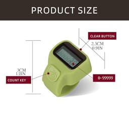 Battery Power Digital LCD Electronic Hand Number Counter 5 Digital Counter Clickers for Good Counting Lap Jewelry Counting Tool
