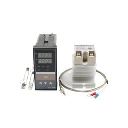Dual Digital PID Temperature Controller REX-C400 with Sensor K thermocouple M6 SSR Reply Output SSR-40DA REXC-400 220V ~240V
