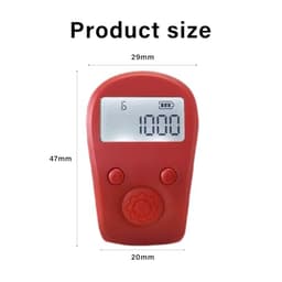 Finger Counter Rings Rechargeable Counter LED Electronic Handheld 9 Channels Clickering Time Electronic Digital