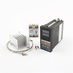 Dual Digital PID Temperature Controller REX-C400 with Sensor K thermocouple M6 SSR Reply Output SSR-40DA REXC-400 220V ~240V