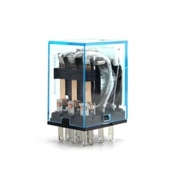 1pcs Intermediate Relay HH53P MY3NJ Plug-in Relay DC AC12v 24v AC110v 220v 5a Silver Contact PYF11a 11pins Relay Socket(AC 12V)