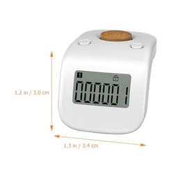 Rechargeable Silicone Finger Tally Counter, Silent Digital Hand for Prayer