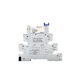 1PCS Relay 5V 12V 24V DIN Rail Slim Module HF41F 6A 250VAC 30VDC