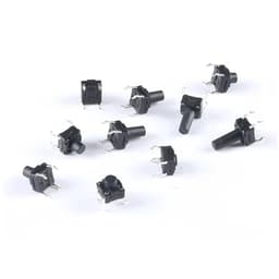 10Pcs DIP 4pin 6x6x4.3/5/6/7/8/9/10 Mm Tactile Push Button Switches Height: 4.3 5~12MM 4P(6x6x6mm)