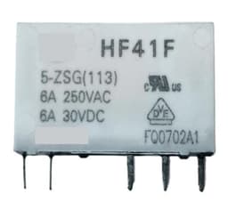 41F-1Z-C2-1 HF41F 5V 12V 24V 6A 1CO Slim Relay Mount On Screw Socket(Jumper 1PC Red)