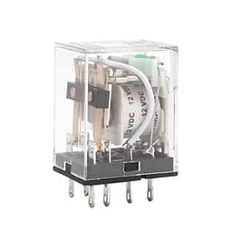 10pcs Intermediate Relay HH52P MY2NJ Plug-in DC AC12v 24v AC110v 220v 380V 5a Silver Contact PYF08A 8pins Socket(No Base,AC 12V)