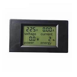 1pc 4 in 1 Meter Voltage Current Power Energy Meter Gauge AC 80-260V 20A 100A Voltmeter Ammeter Watt Power Meter Blue Backlight(100A)