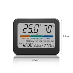 ABS Household Temperature Humidity Meter Indoor Color Screen Electronic Thermometer