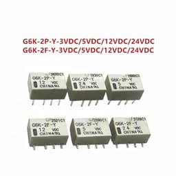 G6K-2F-Y-3VDC G6K-2F-Y-5VDC G6K-2F-Y-12VDC G6K-2F-Y-24VDC G6K-2P-Y-3VDC G6K-2P-Y-5VDC G6K-2P-Y-12VDC G6K-2P-Y-24VDC 1A 8Pin Signal