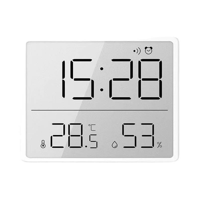ABS Wall-Mounted Digital Clock Multifunctional Temperature Humidity Meter