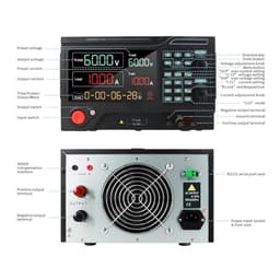Lab Programmable DC Power Supply 300V 10A 100mV 10mA RS232 RS485 USB