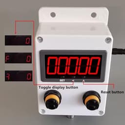 Digital Visitor Counter for Markets and Shopping Malls, Infrared Sensor Counting Range 0-99999, Reflector Seng Di 70cm/2m/6m, Track Customer Traffic
