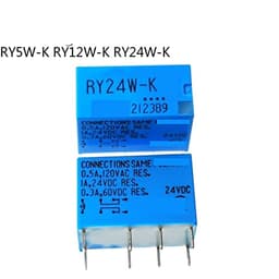 5Pcs RY5W-K RY-5W-K 5VDC RY12W-K RY-12W-K 12VDC RY24W-K RY-24W-K 24VDC DIP-8 1A 5V 12V 24V Signal Relay(12v)