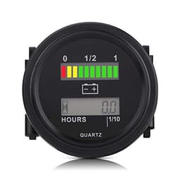 LED Battery Indicator, 12V/24V/36V/48V/72V LED Digital Battery Indicator Gauge with Hour Meter Replacement for Cart