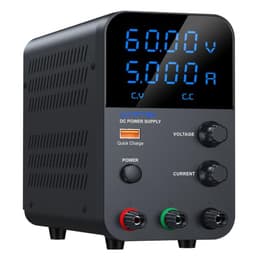 Wanptek DC Power Supply Variable,0–30 V/0–10 A Adjustable Bench Regulated Power Supply with High-Definition Large-Screen LED Display and 5V/2A USB