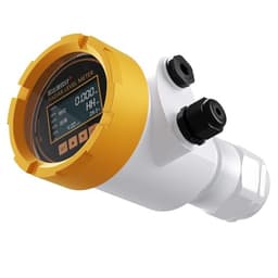 Level Gauge 4-20mA LCD Radar Level Gauge RS485 0-20m Water Level Sensor DC 24V Liquid Level Transmitter(0-5m RS485 Output)