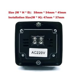 GV13T Generator Digital Display Instrument Voltmeter Frequency Hour Test Panel Meter AC220V AC380V 1Pcs(380V)