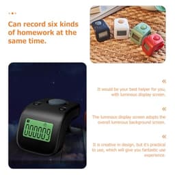 VICASKY Electronic Finger Tally Counter, Ring Digital with 6-Digit Display