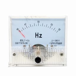85L1-HZ Square Pointer Type AC 100/220V/380V Analog Panel Frequency Meter Tester Gauge Indicator 45-55Hz 65x65mm 1Pcs(380V)