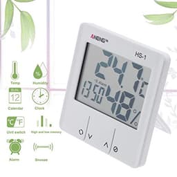 Indoor LCD Electronic Temperature Humidity Meter Digital Thermometer Hygrometer Weather Station Alarm Clock