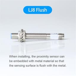 IP65 Inductive Proximity Sensor DC10-30V 3pin Connector Cylindrical LJ8A3