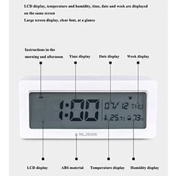 Electronic Alarm Clock Student Intelligent Multifunctional Temperature and Humidity Meter