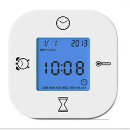 ABS Multifunctional Temperature Humidity Meter Bedroom Living Room with Backlight