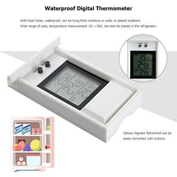 Waterproof Digital Outdoor Thermometer Hygrometer Refrigerator Temperature Humidity Meter