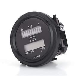 LED Battery Indicator, 12V/24V/36V/48V/72V LED Digital Battery Indicator Gauge with Hour Meter Replacement for Cart