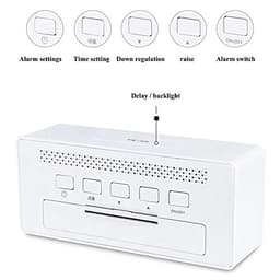 Electronic Alarm Clock Student Intelligent Multifunctional Temperature and Humidity Meter
