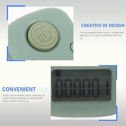 Rechargeable Digital Finger Counter Ring Electronic Screen with Six Digit