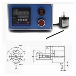 Electronic Digital Display Length Counter Meter Length Measurement Roller Length Measurement Tool with Encoder and Alarm
