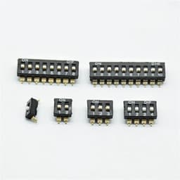 Black 2.54mm DIP Switch KM-2P/3P/4P 5P 6P/8P Gold-Plated Feet SMD 5Pcs(2P 5pcs)