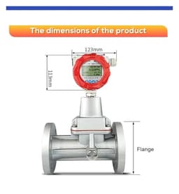 1pcs Flow Meter Air Sensor Precession Vortex Flowmeter