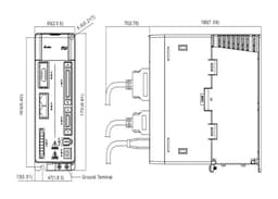 A2 750W Servo Driver,ASD-A2-0721-U/E/F/M,Digital Extension Port 0.75KW 220V 1PH 3PH(ASD-A2-0721-F)