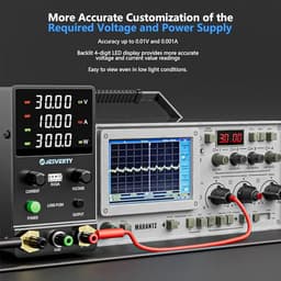 DC Power Supply Variable, 0-30V 0-10A Adjustable Switching DC Regulated Bench Power Supply with Encoder Knob, Output On/Off Switch, 4-Digit LED
