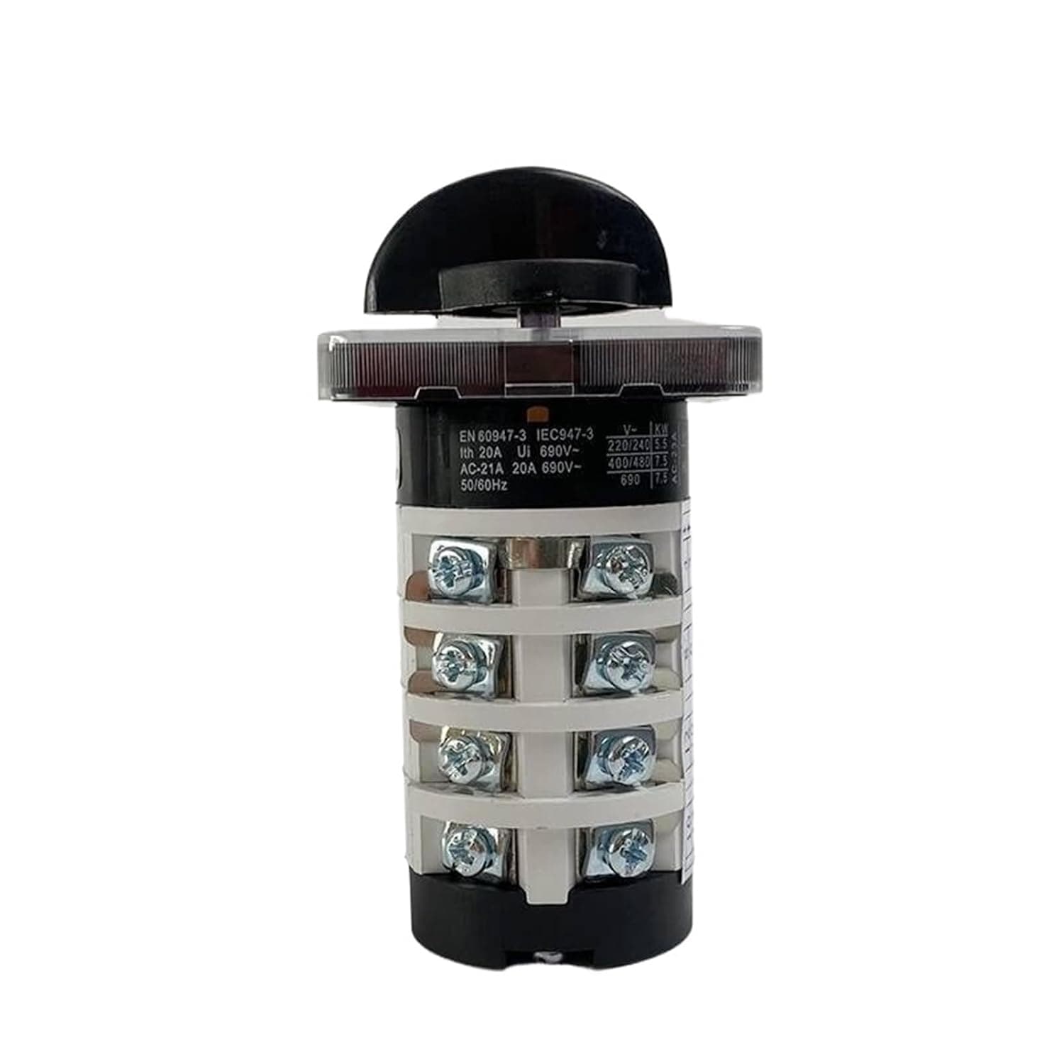 6 Position 0-6 YMZ12-20/4 Rotary Changeover Cam Switch 20A 690V 4 Section