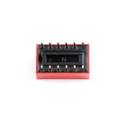 5Pcs 2.54mm Red Flat Dial Toggle Coding Switch Touch ON/Off DIP DS 1-10P DS-4P DS-08P DS-10P DS-6P DS-2P(7P)