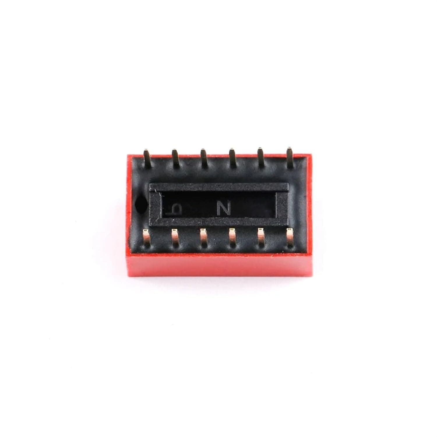 5Pcs 2.54mm Red Flat Dial Toggle Coding Switch Touch ON/Off DIP DS 1-10P DS-4P DS-08P DS-10P DS-6P DS-2P(7P)